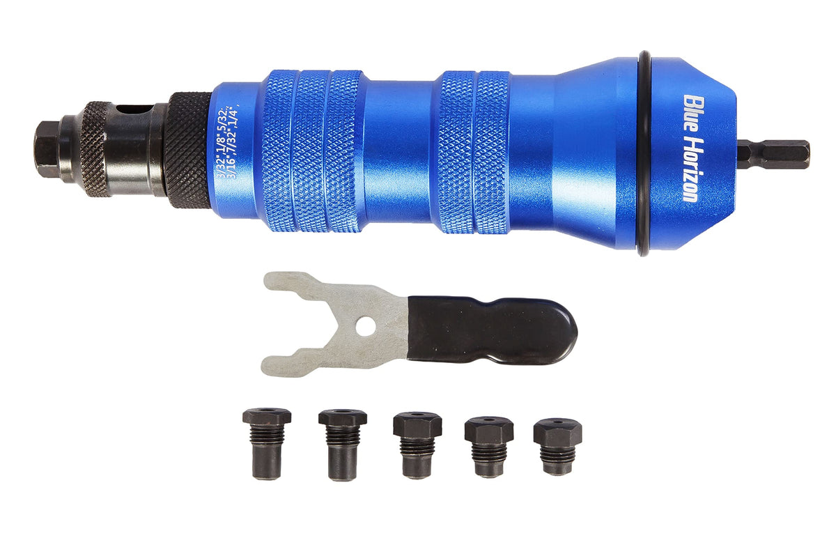 Rivet Nut Drill Adapter Kit — 3/8" Capacity, Cordless Compatible