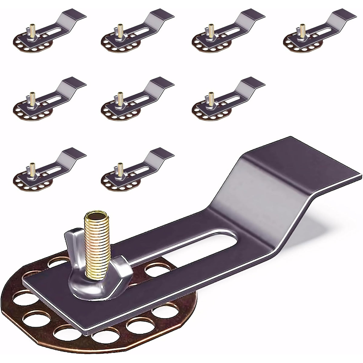 Undermount Sink Clips — 10-Pack, No Drilling, Marble & Granite Compatible
