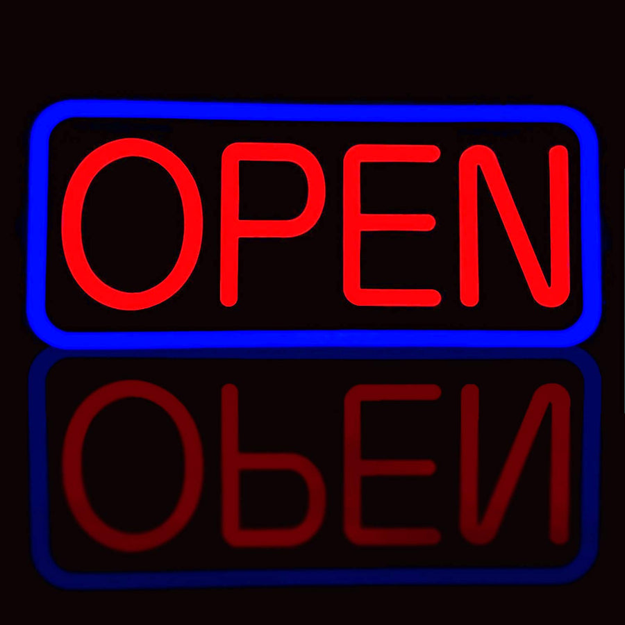 BritTech 21"×10" Ultra-Bright LED Neon OPEN Sign — Remote Control